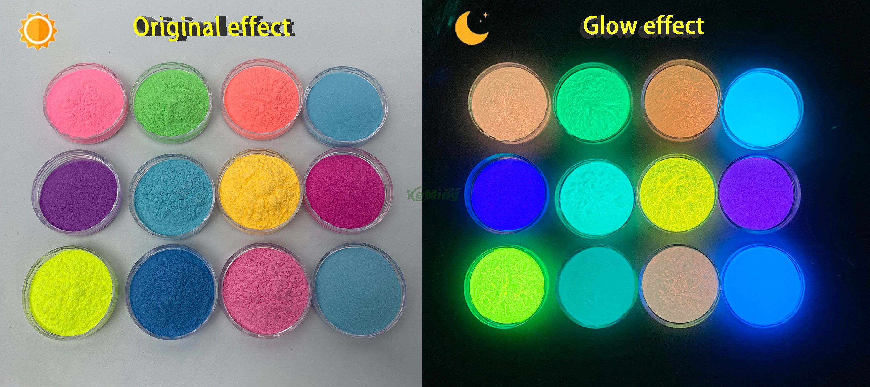 Pink Glow Powder Fluorescent Pigment for Ink And Paint 