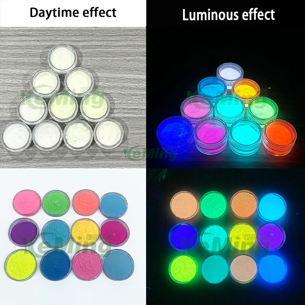 Factory Low Price Colorful Glow In The Dark Powder For Coating And Paint Powder Glow In The Dark