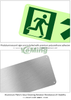Custom Wholesale Glow Exit Signs Photoluminescent Running Man Sign