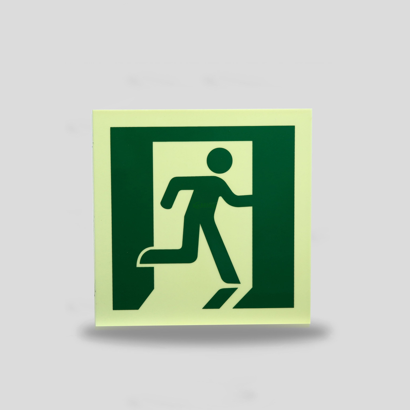 China Supplier Running Man Exit Sign Photoluminescent Sign