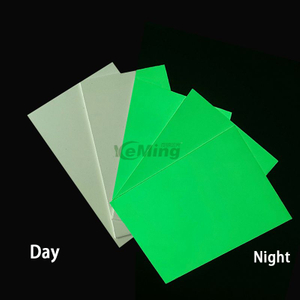 Factory Direct Sales Glow Pvc Rigid Sheet Photoluminescent Sheet Luminescent Sheet