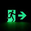 China Supplier Running Man Exit Sign Photoluminescent Sign