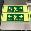 Custom Tunnel Safety Warning Signs Glow in The Dark Photoluminescent Signs