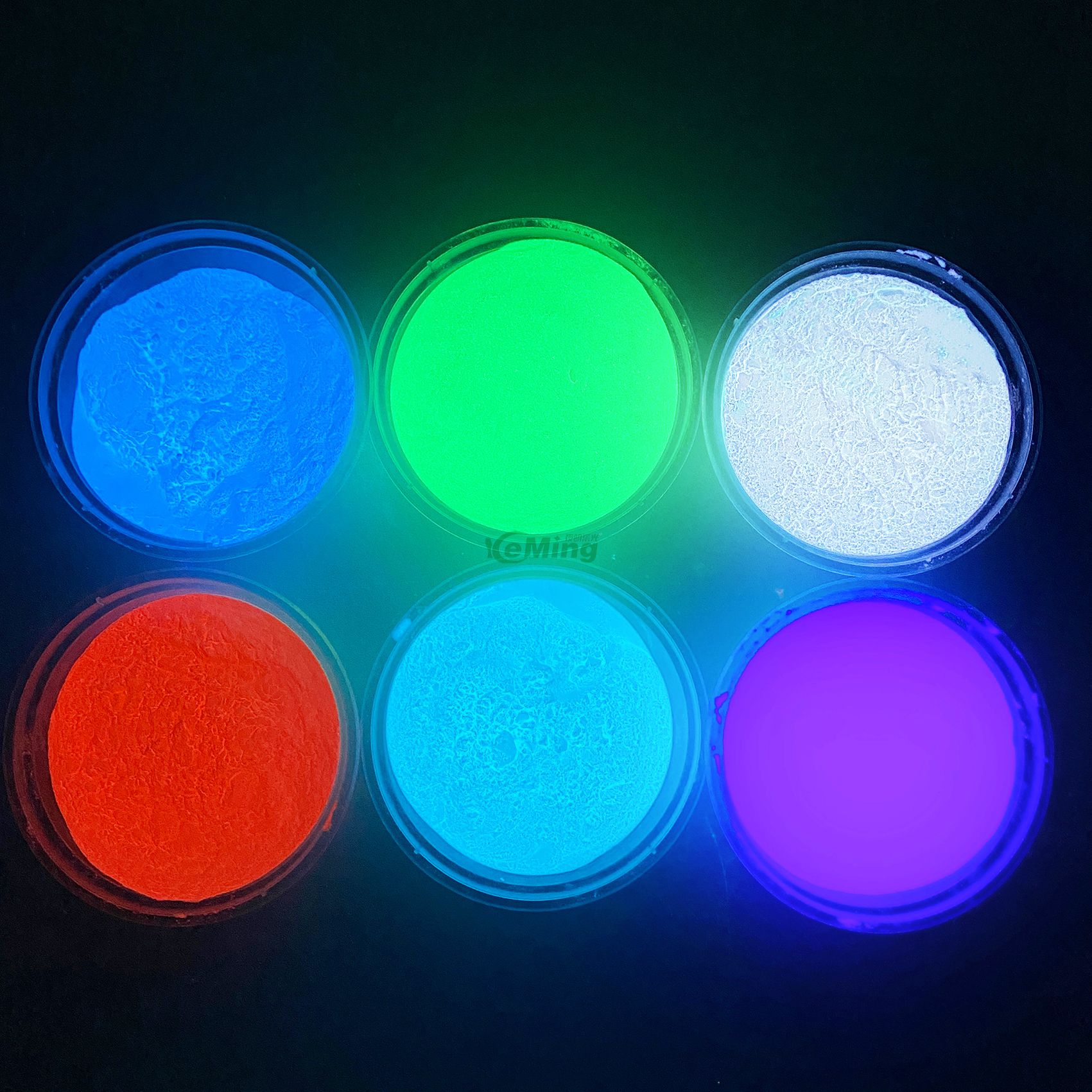 Factory Supplier White Glow in The Dark Powder Luminous Pigment— Particle Size：<35um