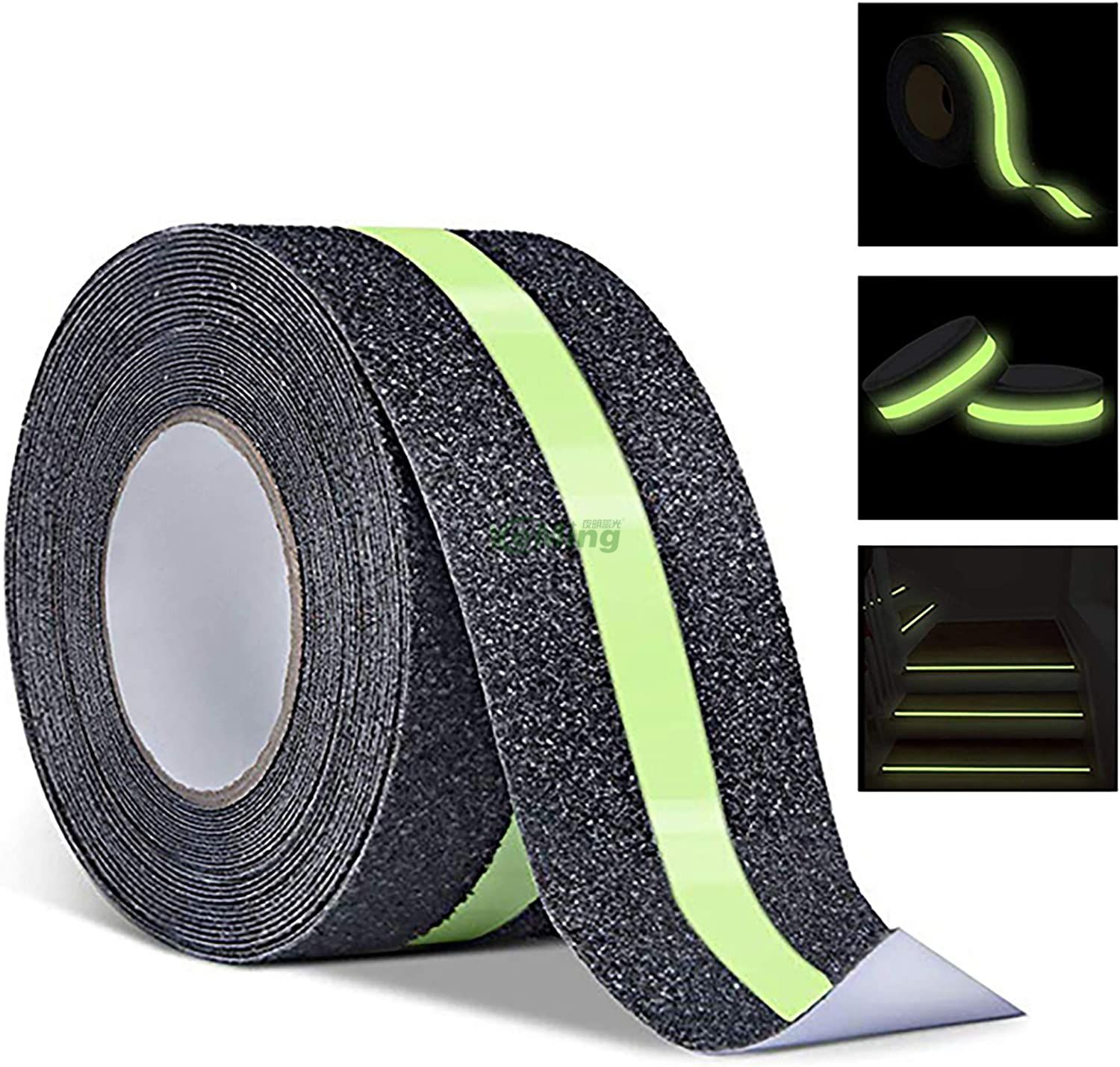  self luminous safety warning anti slip tape adhesive outdoor stair treads non-slip luminescent tape