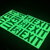 Photoluminescent sign manufacturer safety photoluminescent running man exit sign hangable self-luminous exit sign