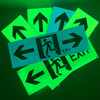 Factory Customized Exit Sign Glow in The Dark Photoluminescent Sign