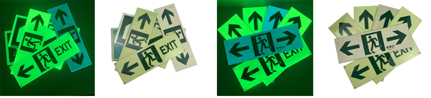 PHOTOLUMINESCENT EXIT SIGN