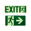 Custom Self Luminous Exit Sign Green Photoluminescent Exit Signs