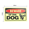 Glow in The Dark Beware of The Dog Warning Sign Photoluminescent Warning Dog Sign