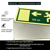 Custom Tunnel Safety Warning Signs Glow in The Dark Photoluminescent Signs