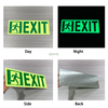 Photoluminescent Evacuation Exit Signs Luminous Exit Sign Glow In The Dark Safety Signs