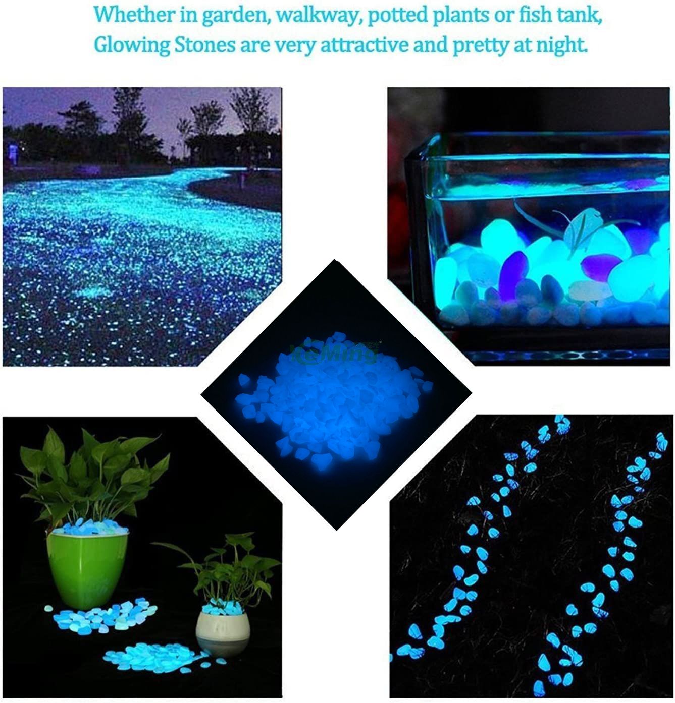 Luminous Pebbles Glow in The Dark Stones for Garden,landscaping