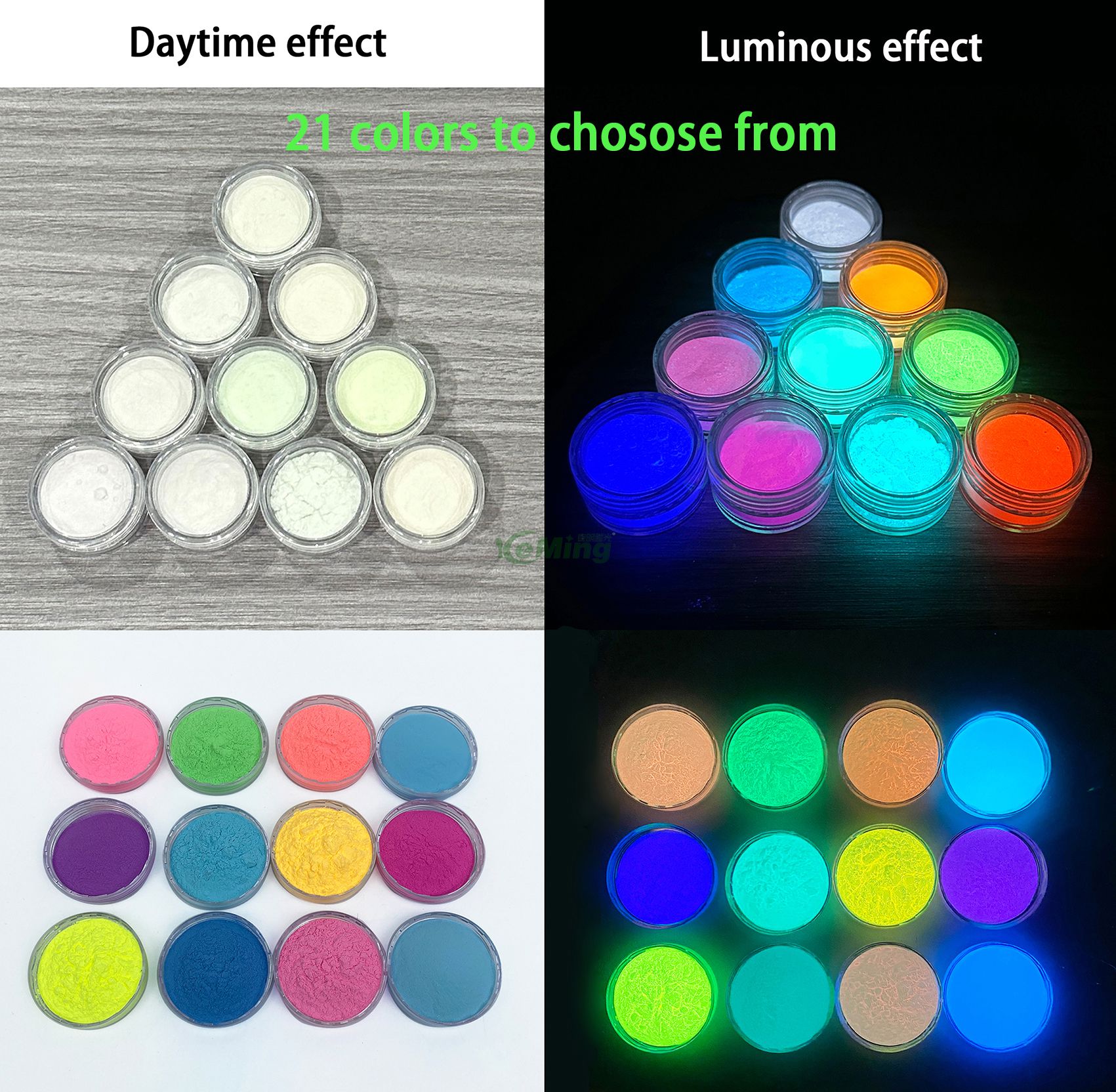 Wholesale Phosphor Powder Luminous Fluorescent Pigment Glow In Dark Powder