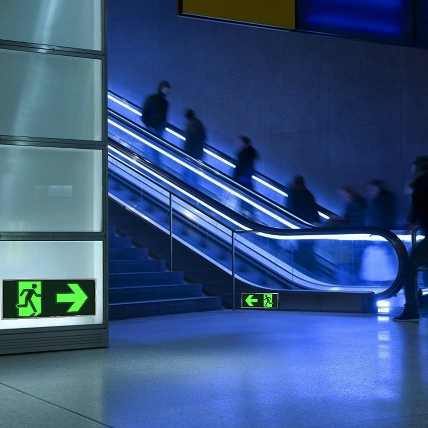 Photoluminescent Safety Sign