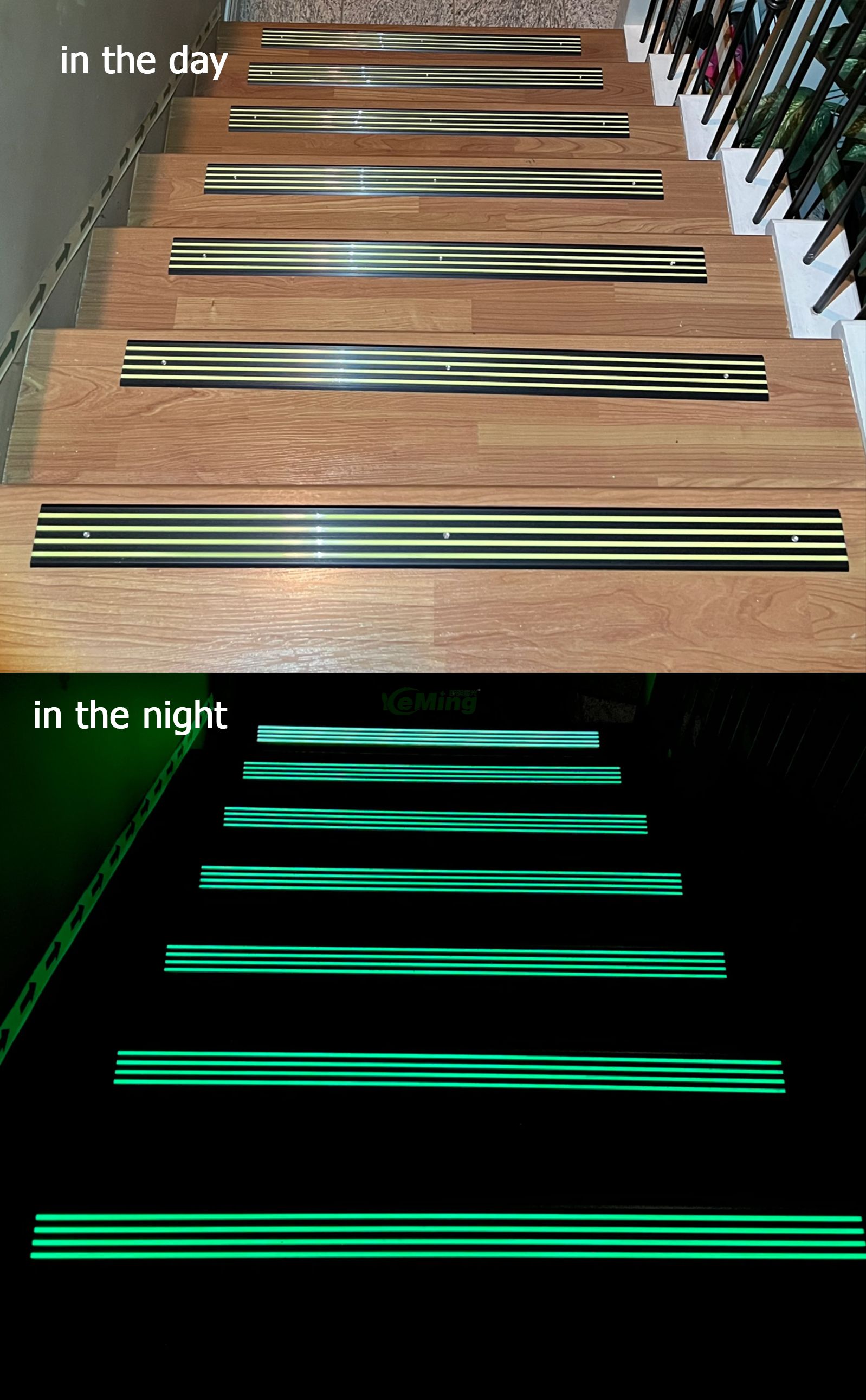 Hot Selling Luminous Stair Tread Nosing photoluminescent