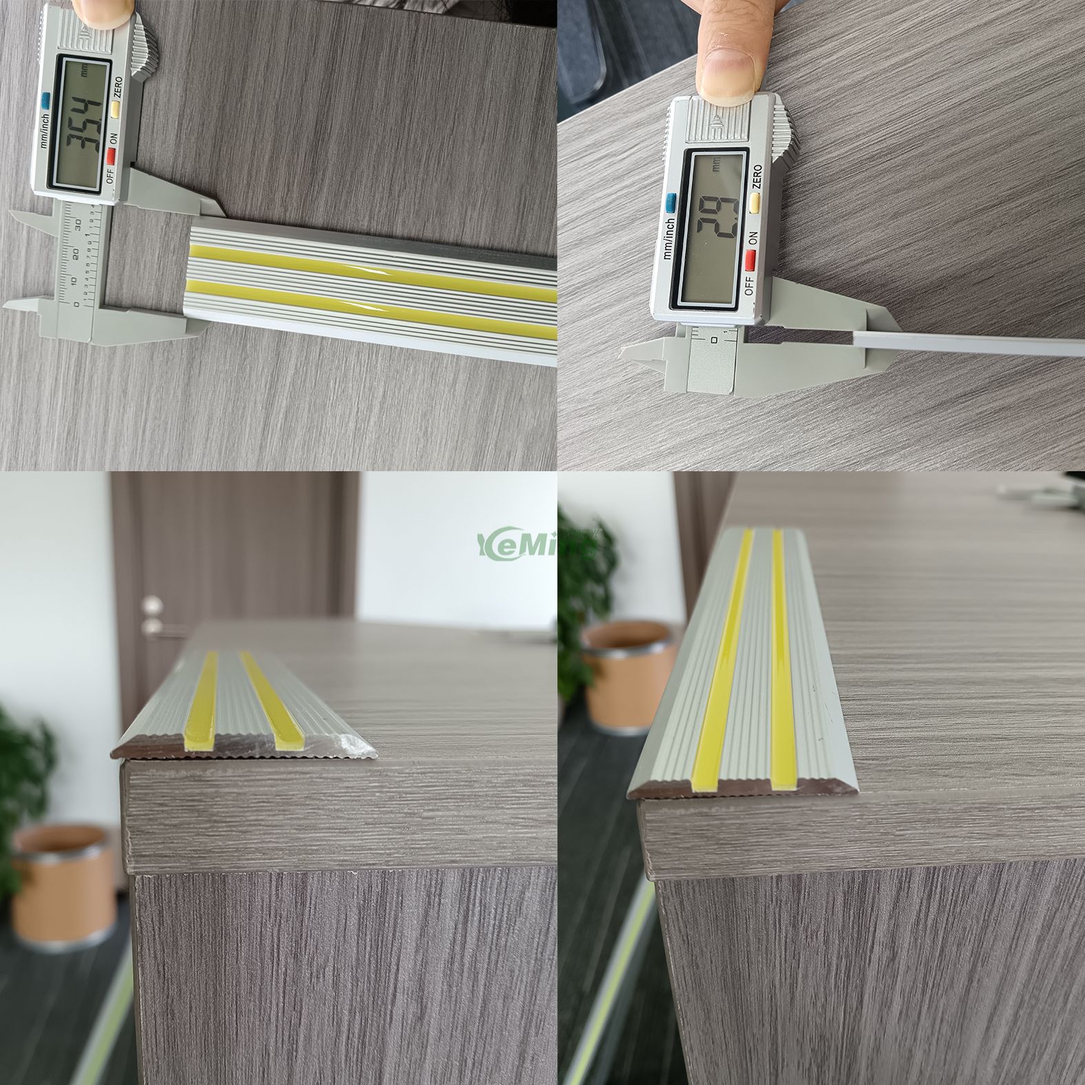 Manufacturer Supplier Aluminum Anti Slip Photoluminescent Stair Nosing 