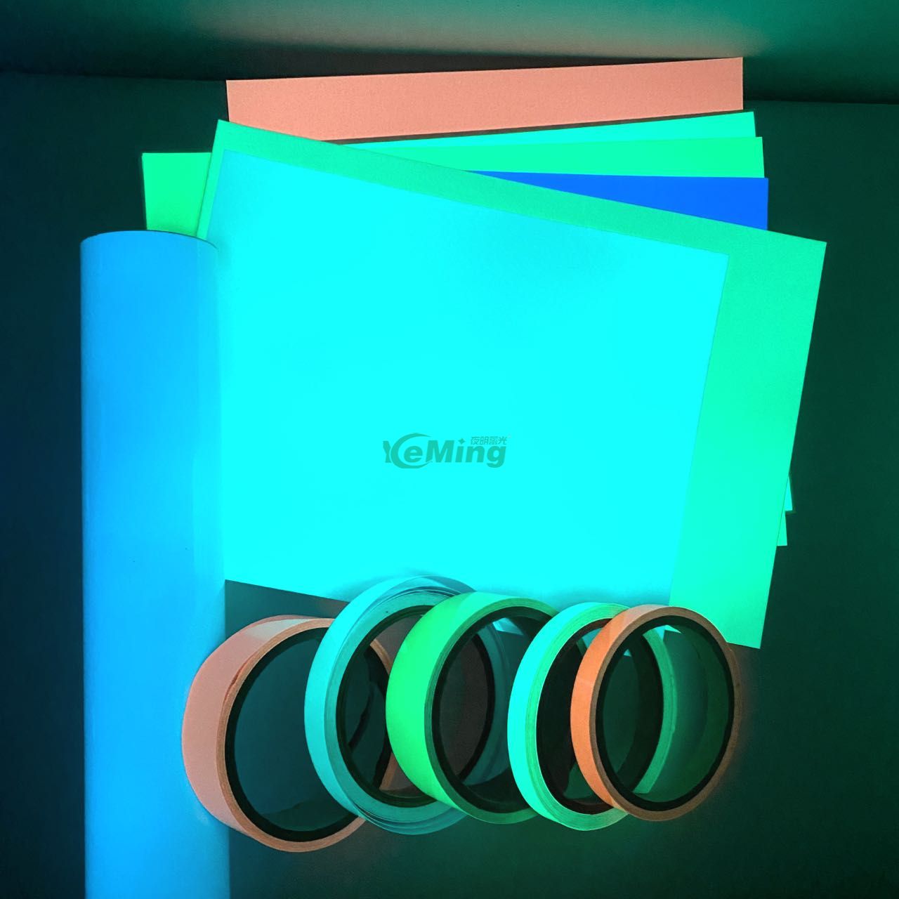 Glow in Dark Roll Tape Wholesales Photoluminescent Tape Glowing Tape