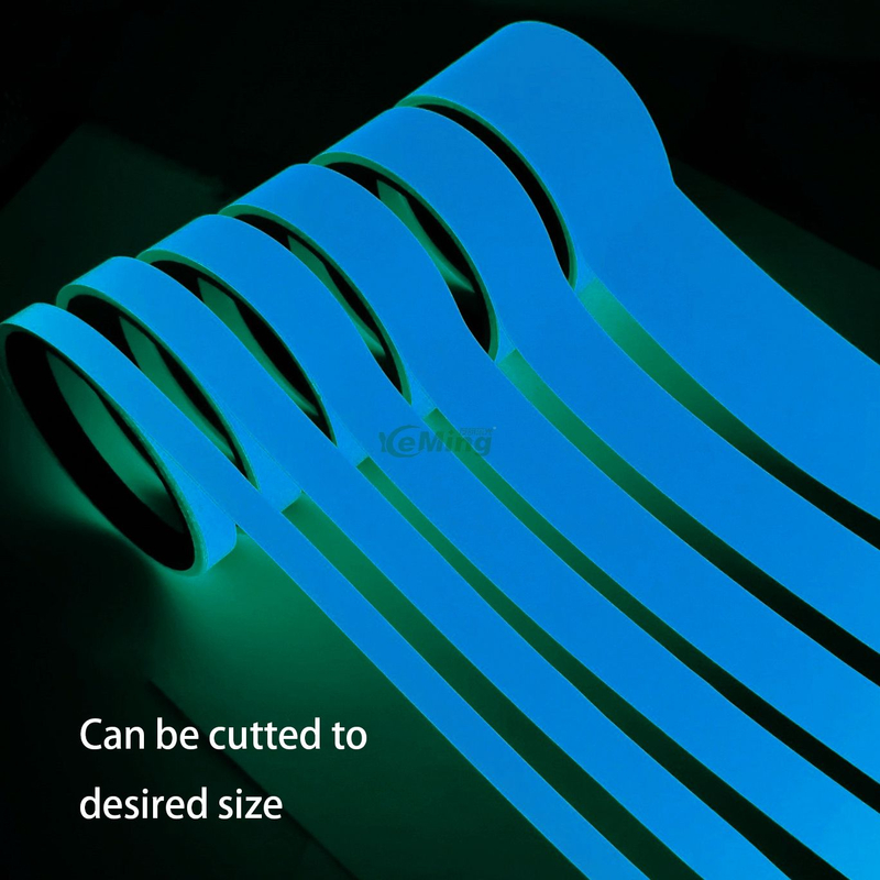 Blue glow in the dark vinyl tape night glow tape safety luminous tapes for walls