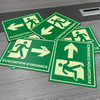 Self-luminous Emergency Evacuation Signs Warning Signs Directional Guide Board Safety Photoluminescent Exit Signage