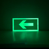Customized Photoluminescent Signage Arrow Right Left Sign Luminescent Fire Emergency Sign