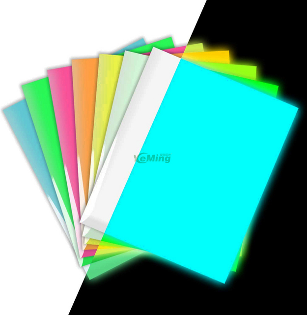 Glow in The Dark Vinyl Printable DIY Decal Photoluminescent Film