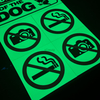 Custom Design Pvc No Photography Glow in the Dark No Video Recording Sign Warning Sign