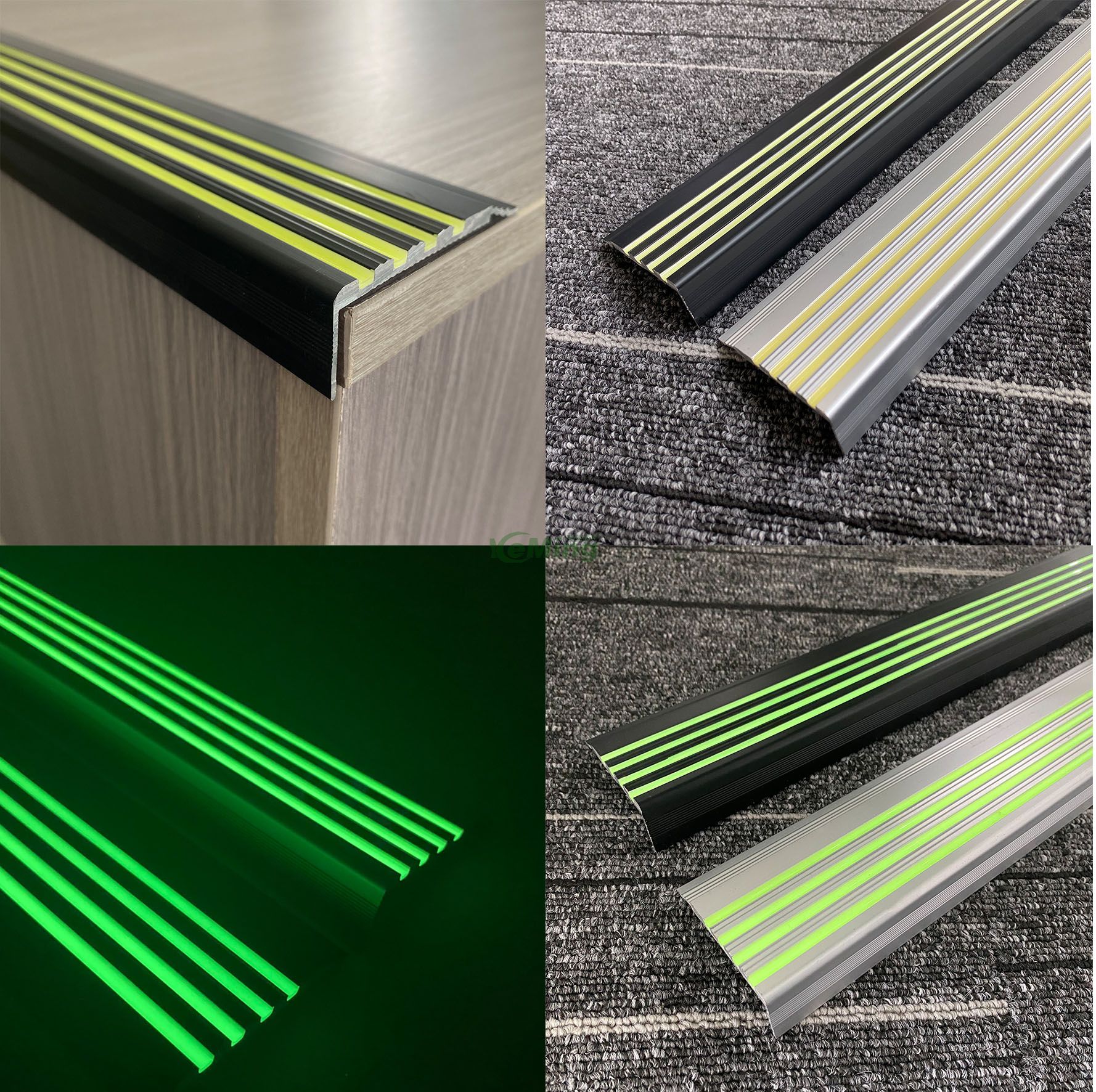 Hot Selling Luminous Stair Tread Nosing photoluminescent