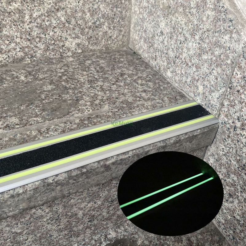 Photoluminescent Aluminium Anti Slip Stair Nosing