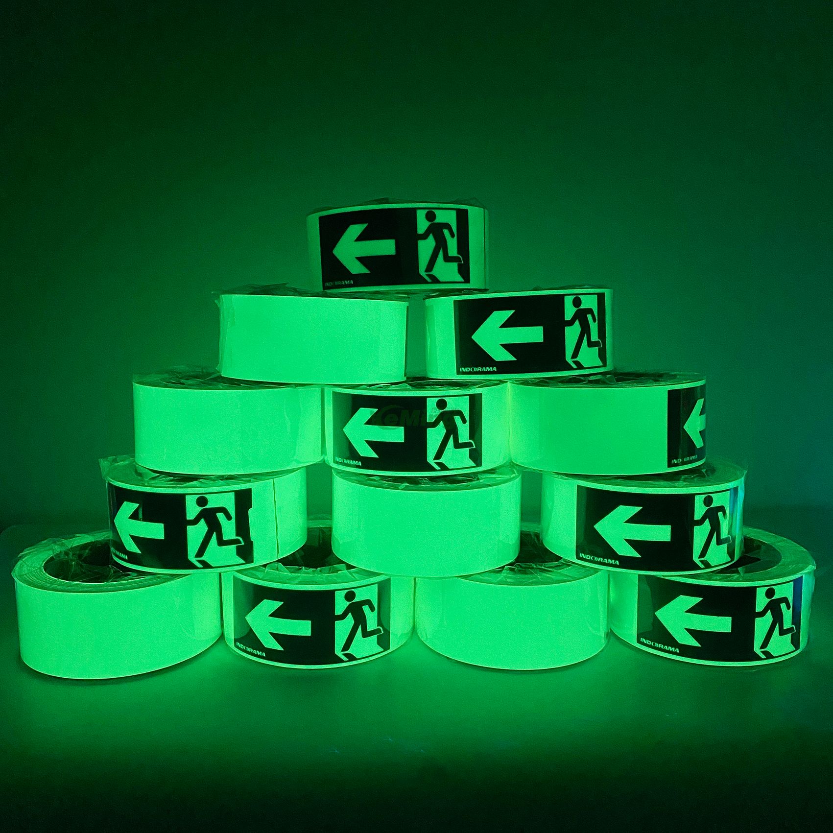 Photoluminescent tape Luminous Film Safety Glow In The Dark Self Adhesive Vinyl Material Glowing Tape