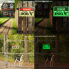 Glow in The Dark Beware of The Dog Warning Sign Photoluminescent Warning Dog Sign