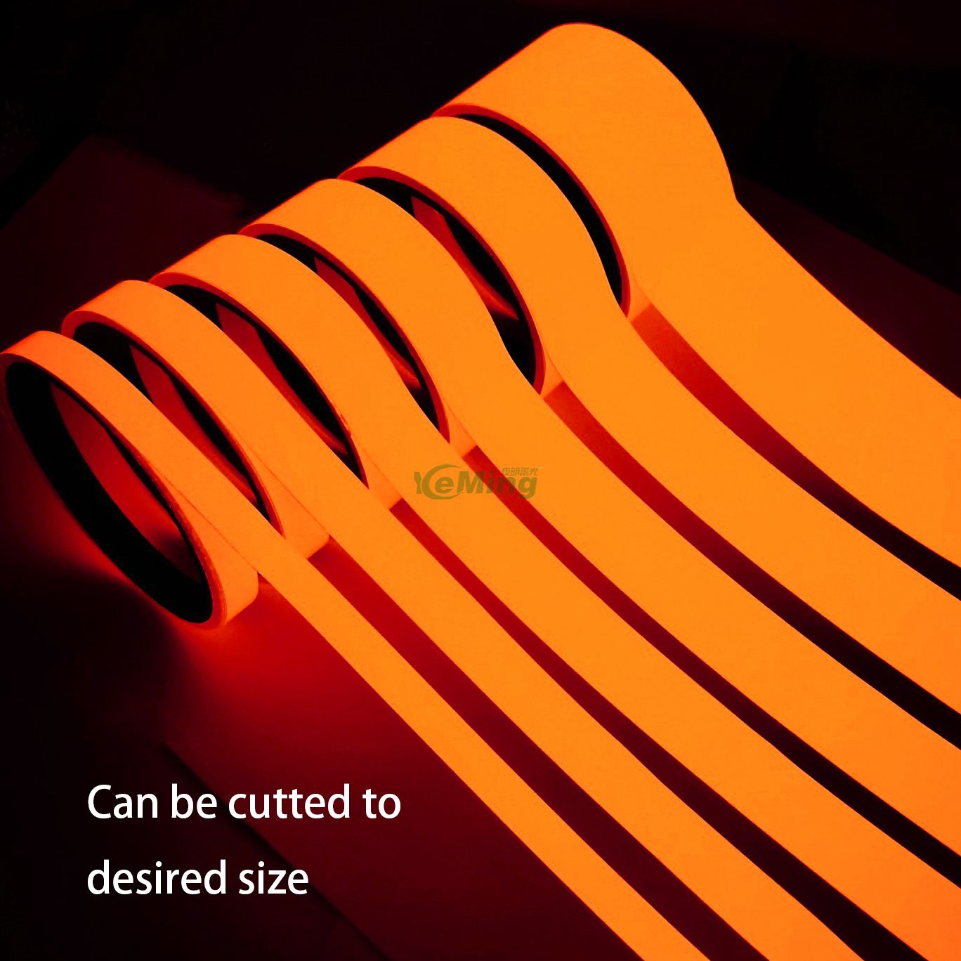 Orange Yellow Photoluminescent Film Printable High Quality Glow Vinyl 