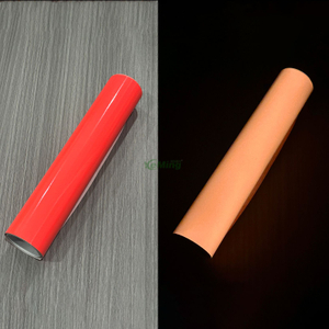 Peach pink Night Glow Self-Adhesive Tape Glow in the Dark Vinyl Film for Warning Signs and Markings