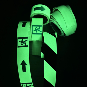 Photoluminescent tape Luminous Film Safety Glow In The Dark Self Adhesive Vinyl Material Glowing Tape