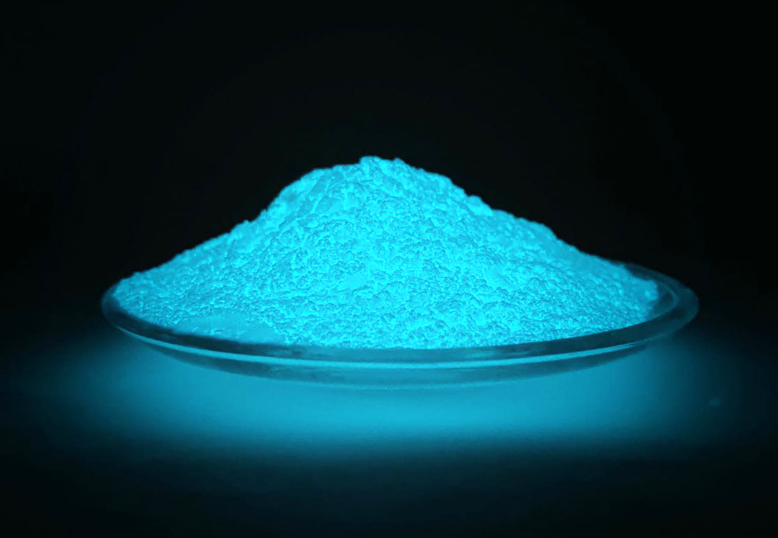 blue glow powder