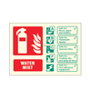 Custom Water Fire Extinguisher Sign Glow in The Dark