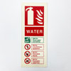 Custom Water Fire Extinguisher Sign Glow in The Dark