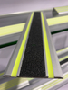 Photoluminescent aluminium anti slip stair nosing