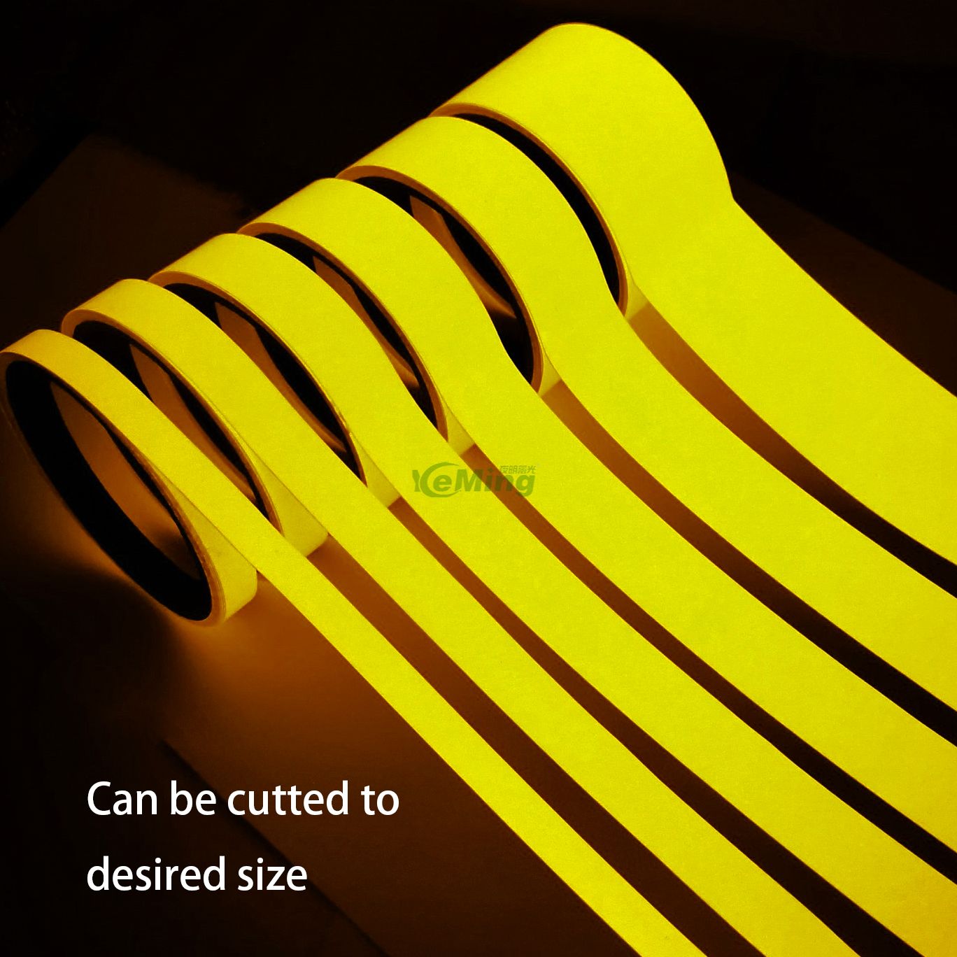 Golden Yellow Photoluminescent Vinyl Glow In The Dark vinyl Roll