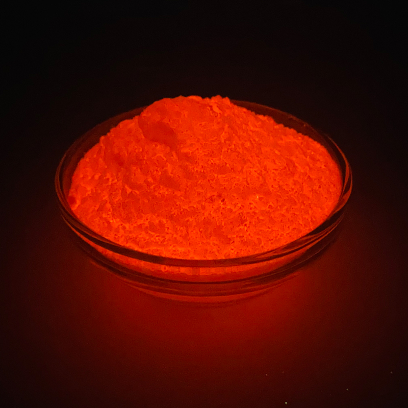 High Quality Fluorescent Red Glow-in-the-dark Powder— Particle Size:<35um