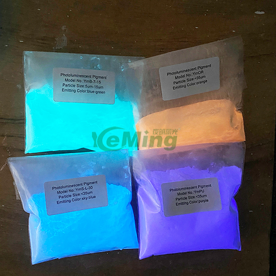 20 Years Life Water-proof Luminous Pigment Blue Green Glow in The Dark Pigment Powder for Resin And Ink