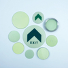 High Brightness Photoluminescent arrow signs for floor