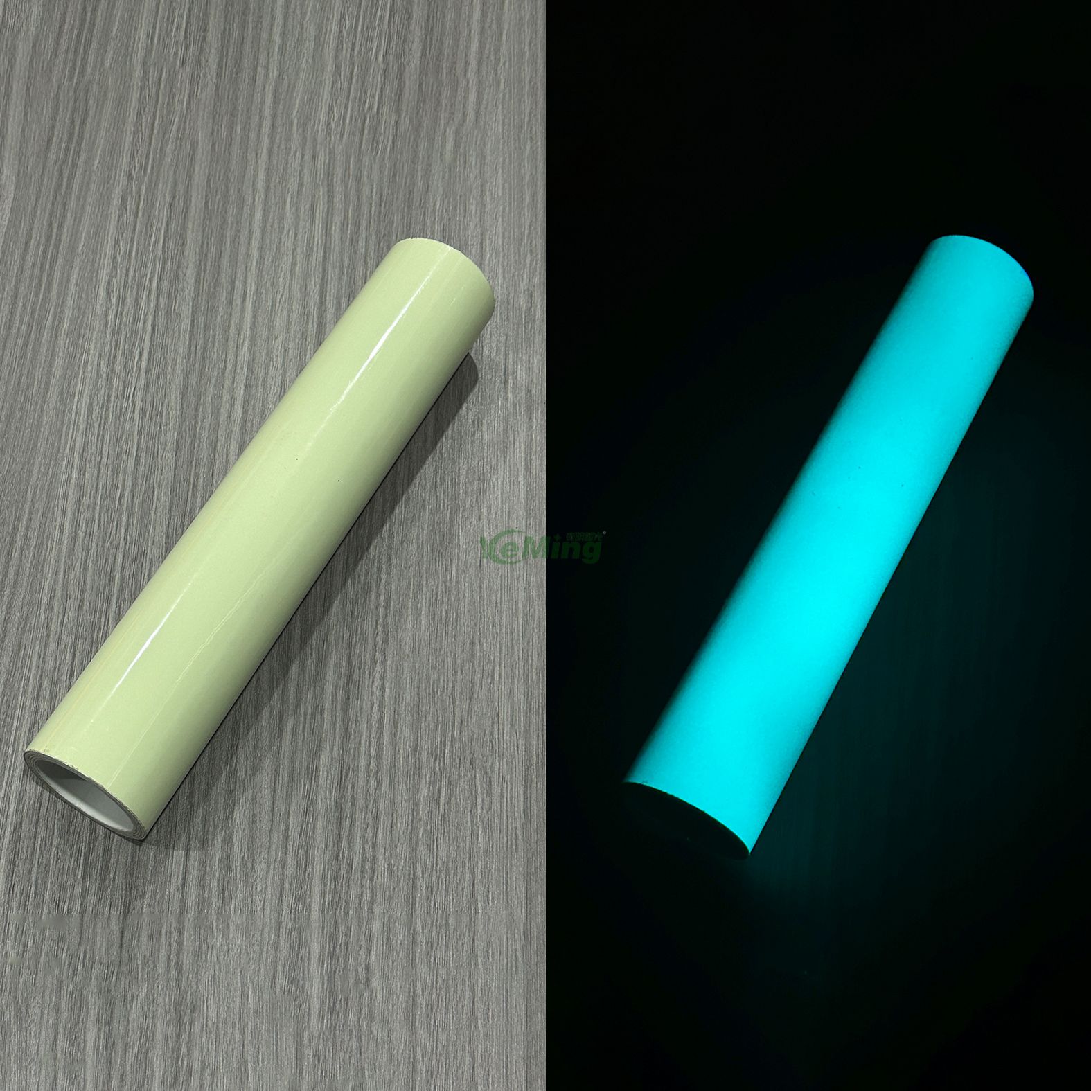 Blue Green Glow in The Dark Vinyl Photoluminescent Film Vinyl for Exit Sign
