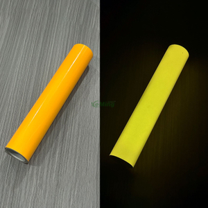 Golden Yellow Photoluminescent Vinyl Glow In The Dark vinyl Roll