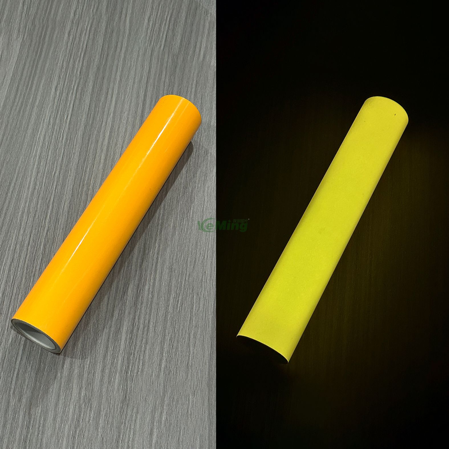 Golden Yellow Photoluminescent Vinyl Glow In The Dark vinyl Roll